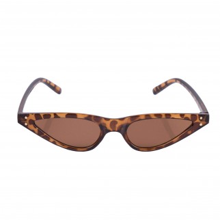 豹紋時尚三角貓眼眼鏡